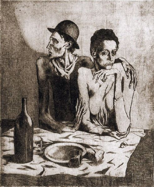 The Frugal Repast by Pablo Picasso, 1904